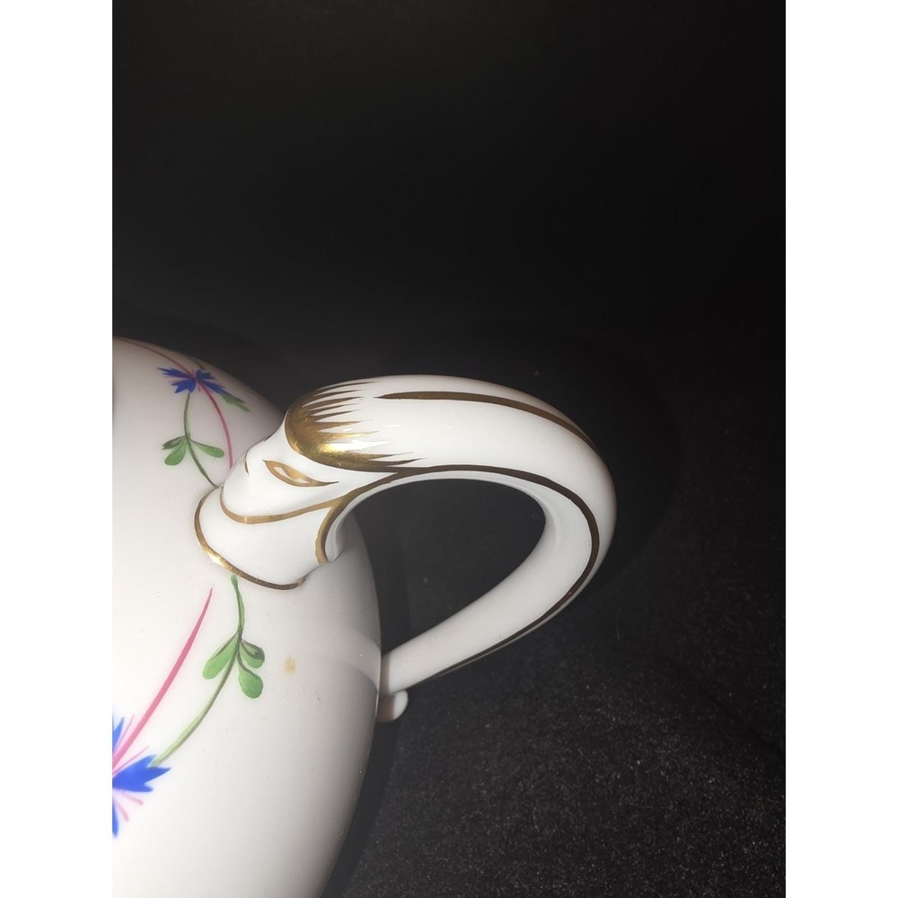 Herend Hungary Blue Garland Teapot 3404 PBG Rabbit Finial MINT 1994 - Picture 6 of 13